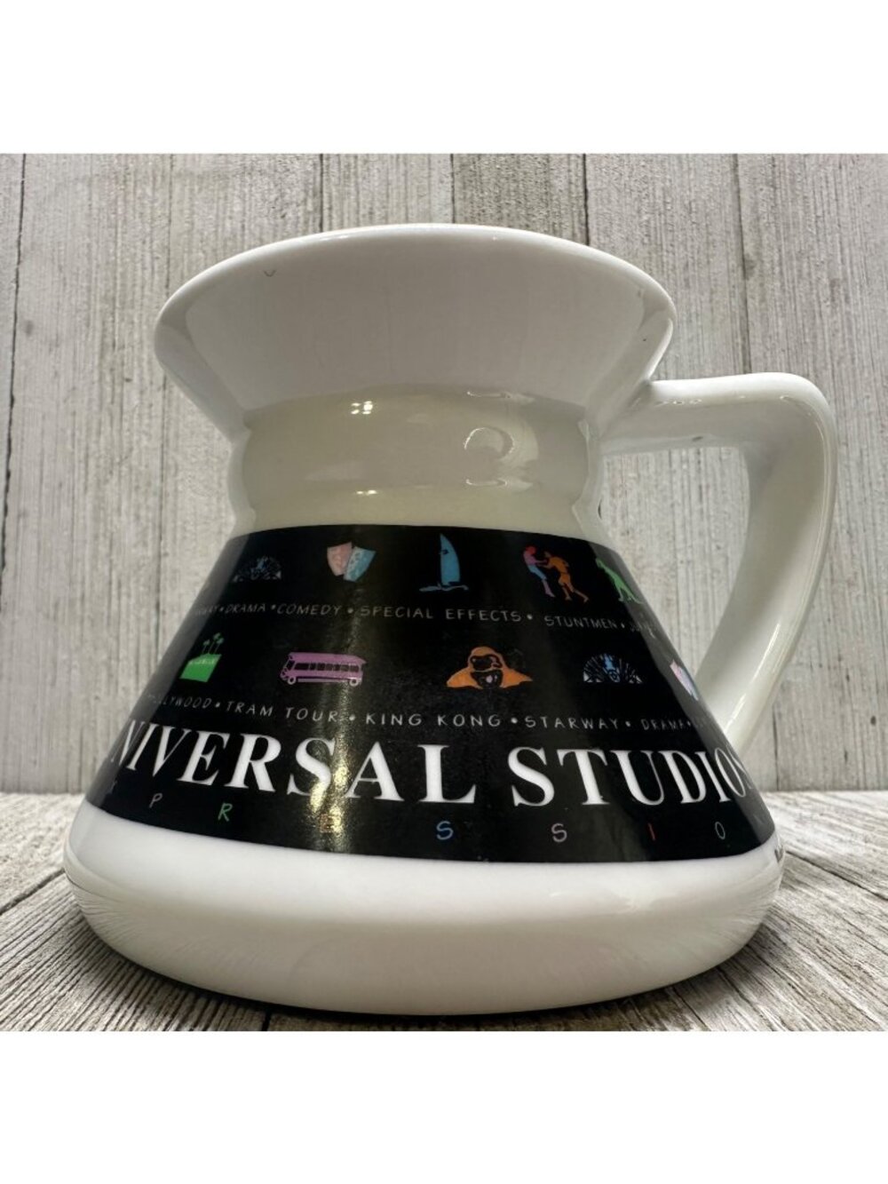 Vtg Luke-A-Tuke Universal Studios Hollywood Expressions Souvenier Mug 3.5" Tall